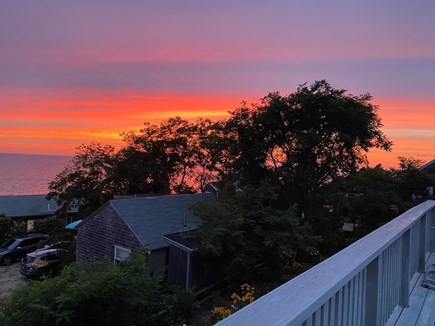 Eastham, Bay Side, North of Campground  Cape Cod vacation rental - Roof deck sunsets