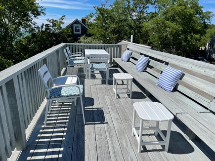 Eastham, Bay Side, North of Campground  Cape Cod vacation rental - Roof deck relaxation