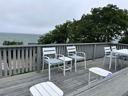 Eastham, Bay Side, North of Campground  Cape Cod vacation rental - Roof deck dining