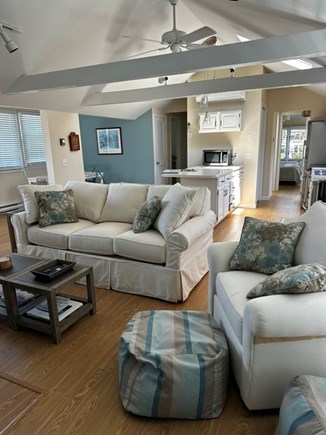 Eastham, Bay Side, North of Campground  Cape Cod vacation rental - Living area with new TV