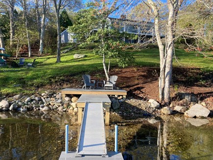 Barnstable Cape Cod vacation rental - New dock and view of the home from the water