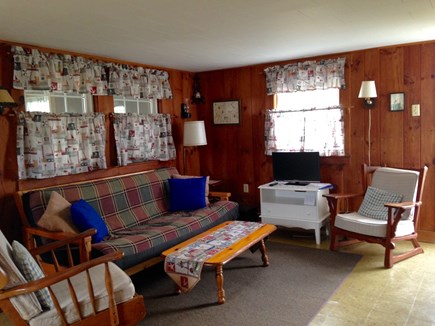 North Eastham Cape Cod vacation rental - Living area with sofa