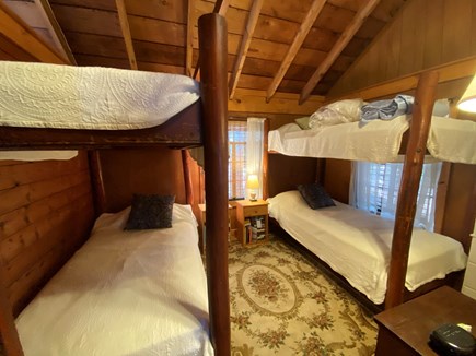 Brewster Cape Cod vacation rental - The bedroom has 2 sets of twin size bunk beds.