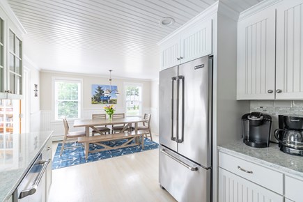 West Dennis Cape Cod vacation rental - View of the kitchen looking towards the dining area