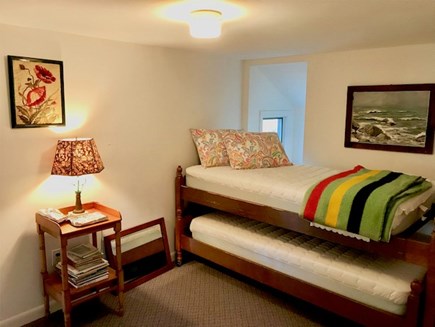 Orleans Cape Cod vacation rental - Section Bedroom #2 with trundle bed (2 twins) - wall divider