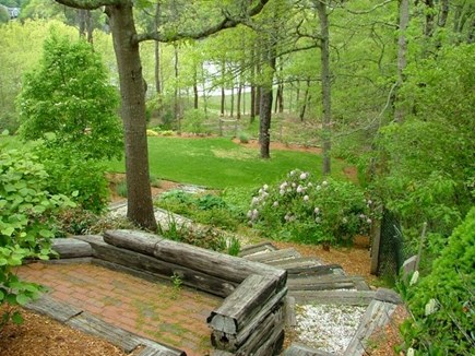 Orleans Cape Cod vacation rental - Steps to lawn that leads to path to water