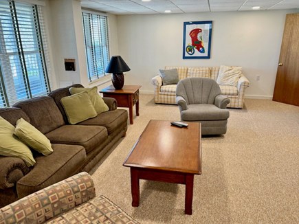 Orleans Cape Cod vacation rental - LowerLevel family room w/Queen sleepsofa