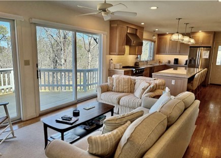 Orleans Cape Cod vacation rental - Adjacent sitting/tv room leading to deck