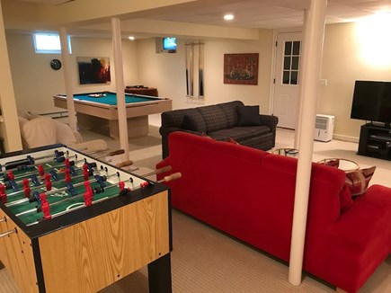 Brewster Cape Cod vacation rental - Lower level family /game room
