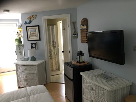 South Yarmouth Cape Cod vacation rental - Entrance to large bathroom ,sm closet . Linens included .