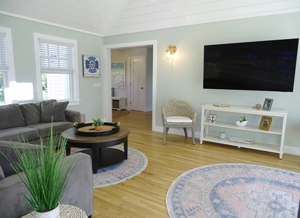 Chatham Cape Cod vacation rental - Den with TV, vaulted ceilings