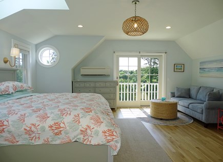 Chatham Cape Cod vacation rental - Upstairs 1st master with Juliet deck, couch