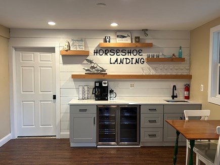 Eastham Cape Cod vacation rental - 2nd level coffee and wine bar with sink