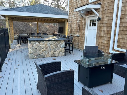 Eastham Cape Cod vacation rental - New bar and gas firepit