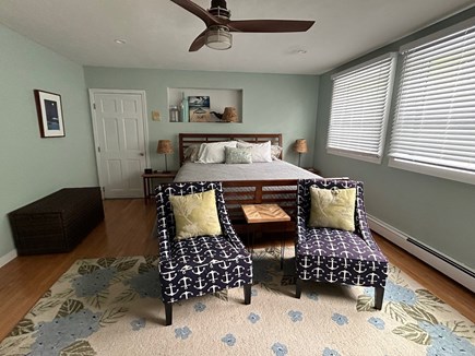 Eastham Cape Cod vacation rental - Primary bedroom upstairs with King and pvt. bath