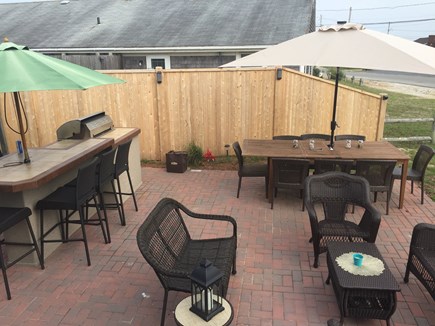 West Dennis Cape Cod vacation rental - Patio privacy fence