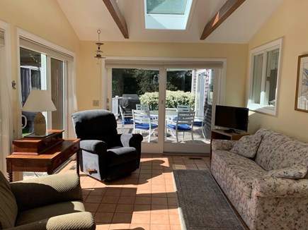 Orleans Cape Cod vacation rental - Sun room with recliners and double sofa bed.