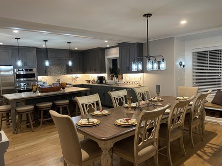 Wellfleet Cape Cod vacation rental - Large dining room table, fully equipped kitchen w/marble island.