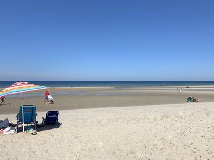 East Dennis Cape Cod vacation rental - The glorious beach at low tide