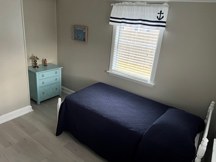 West Yarmouth Cape Cod vacation rental - Bedroom - single bed, bureau & luggage caddy.New wood flooring.