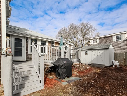 falmouth Cape Cod vacation rental - Back yard, deck and BBQ grill