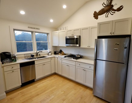 Wellfleet Cape Cod vacation rental - Kitchen - Stainless steel appliances, Convection Microwave.