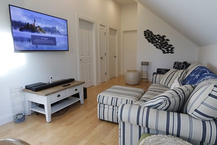 Wellfleet Cape Cod vacation rental - T.V. and Living Area - Full Cable, Blue-Ray DVD, and Wi-Fi.