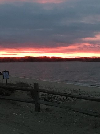 Wellfleet Cape Cod vacation rental - Beautiful sunset at Mayo Beach.