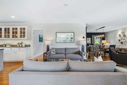 Chatham Cape Cod vacation rental - Nice seating area off the kitchen with the dining room to the right.