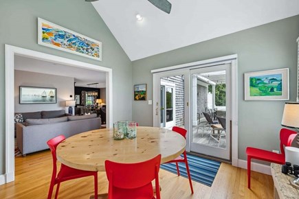 Chatham Cape Cod vacation rental - A great breakfast nook over looking the pool and Perch Pond.