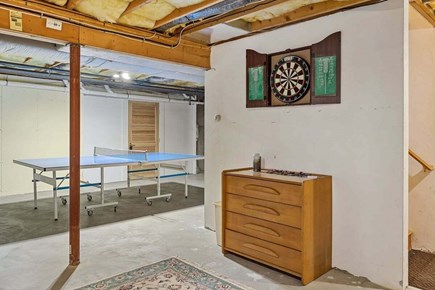 Chatham Cape Cod vacation rental - Lastly, downstairs you'll find the game room with ping pong table and darts.
