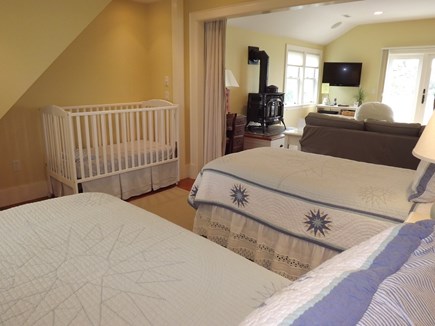 Chatham Cape Cod vacation rental - Twin bed area off of master living area.