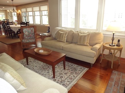 Chatham Cape Cod vacation rental - Living room directly off of dining area.