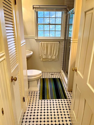 Brewster Cape Cod vacation rental - Main level bathroom with stall shower