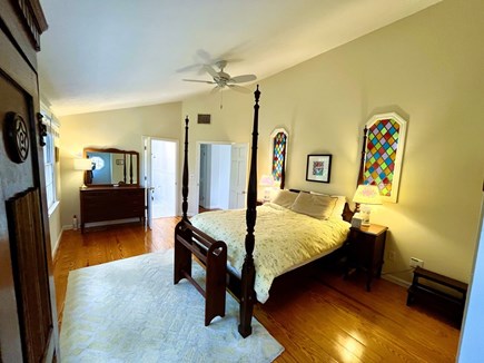 Brewster Cape Cod vacation rental - Primary bedroom on second floor with queen bed and attached bath