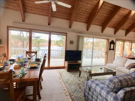 Brewster Cape Cod vacation rental - Living/dining area with view
