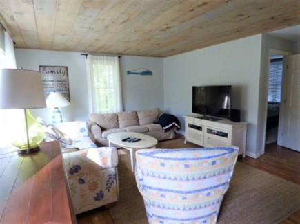 Dennis Cape Cod vacation rental - Living room on 1st floor with cable TV and internet