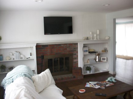 East Dennis Cape Cod vacation rental - Living room with flat screen