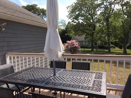 East Dennis Cape Cod vacation rental - Dining on the deck