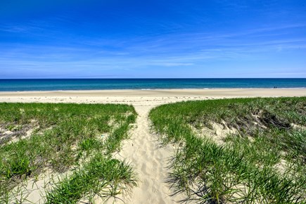 Sagamore Beach Cape Cod vacation rental - Path to the beach