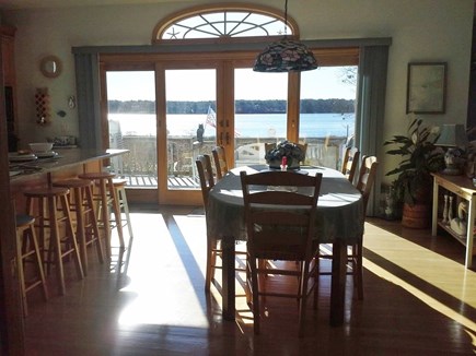 Yarmouth/Dennis Cape Cod vacation rental - Table view from hall, great water view