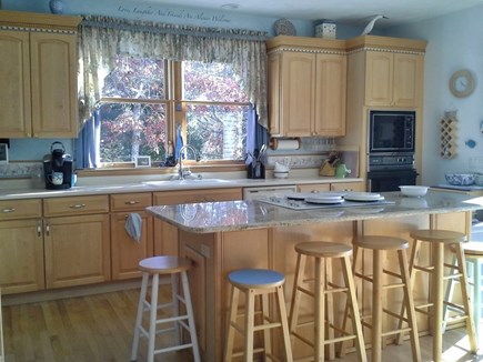 Yarmouth/Dennis Cape Cod vacation rental - Kitchen with island seating for six people.