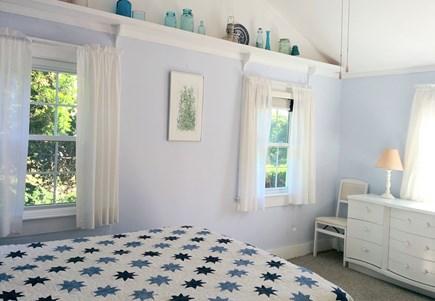 Brewster beachfront  Cape Cod vacation rental - Large master bedroom with cool gel foam mattress.