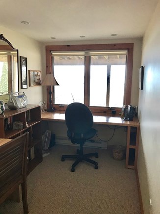 Wellfleet Cape Cod vacation rental - Desk and Study with Harbor views.