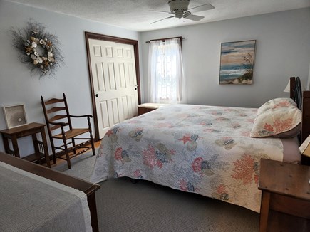East Dennis Cape Cod vacation rental - Master bedroom with full bath and king size bed.