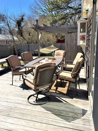 South Dennis Cape Cod vacation rental - Relaxing Deck with Gas Grill
