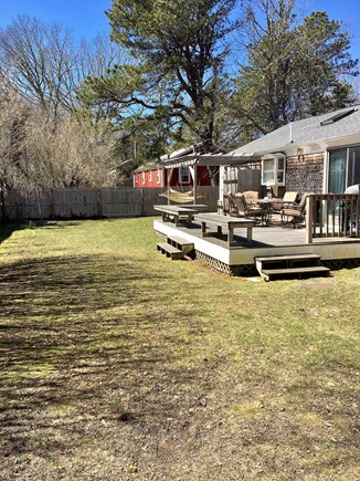 South Dennis Cape Cod vacation rental - Fenced Back yard
New wooden swingset