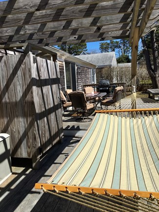 South Dennis Cape Cod vacation rental - Enclosed Shower and Hammock