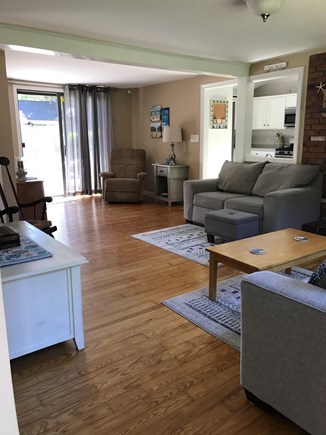 South Dennis Cape Cod vacation rental - Living room to Deck