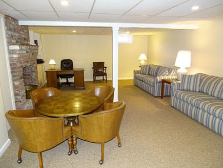 Dennis Cape Cod vacation rental - Finished basement game room/office